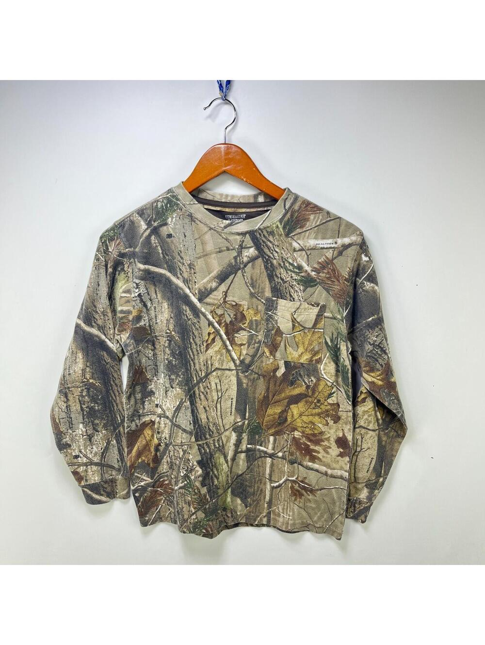 Vintage Realtree Camo Long Sleeve Shirt Youth XL